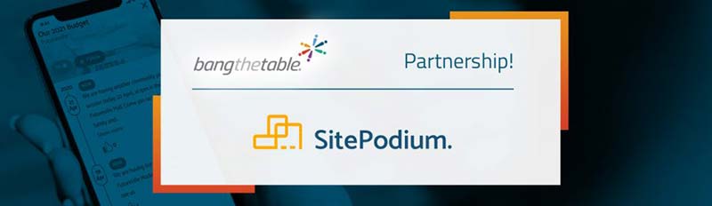 SitePodium Bang the Table Marketplace listing